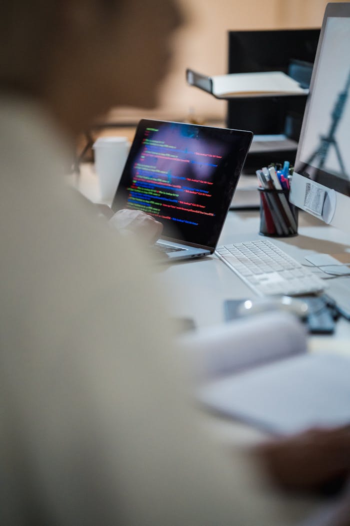 Laptop on Desk in Office